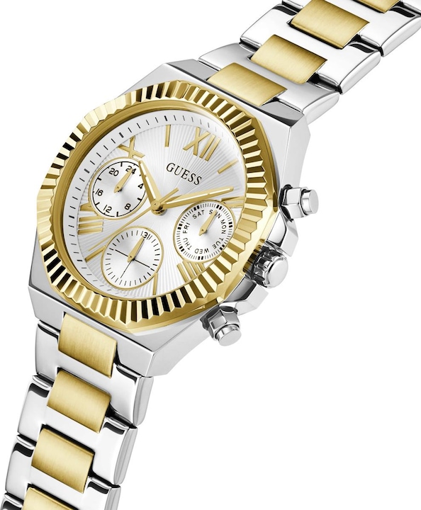Produktbild Guess P SLV CS W/ P GLD TOP PART / SUN SLV MF DL / BR/P SLV & GLD BRCT Armbanduhr (Analoguhr, 38 mm)