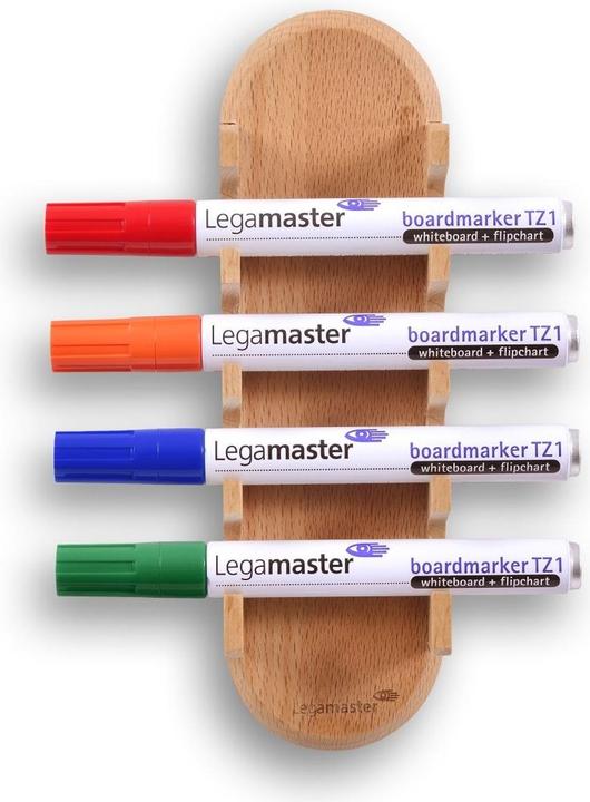 Actual product image Legamaster Pen Holder Wooden Glass Board, Light Brown