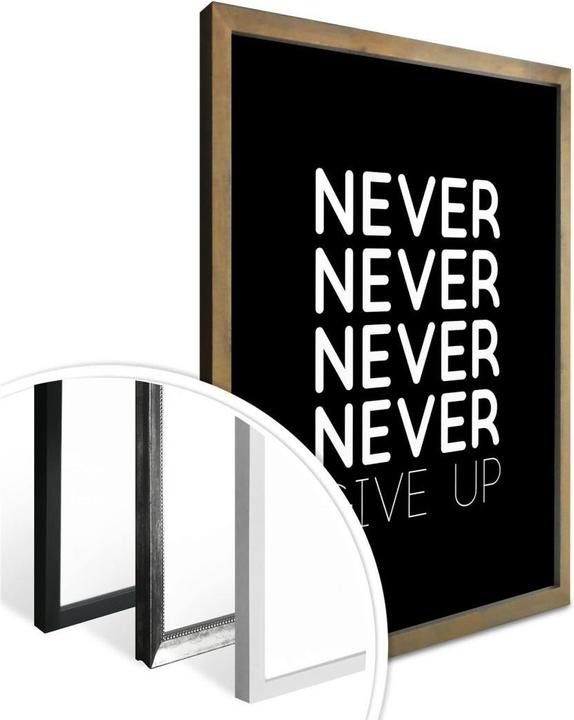 Image du produit Trenddeko Ne jamais abandonner (40 x 50 cm)
