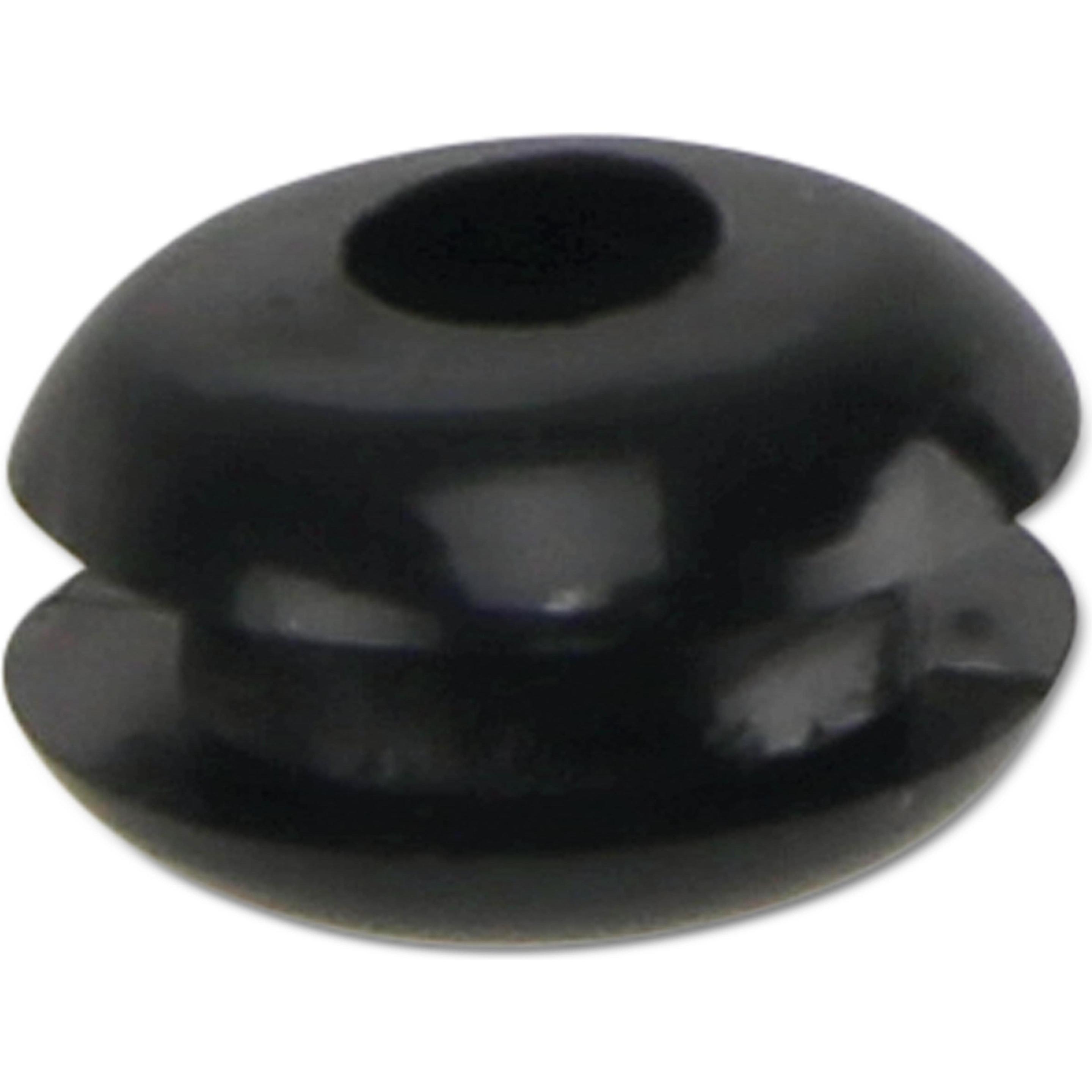 KSS, Kabelschutz + Kabelführung, Kabeldurchführungstülle PVC, schwarz, Plattenstärke 1,7, Loch-Ø 3, geschlossen, 1 Stück...