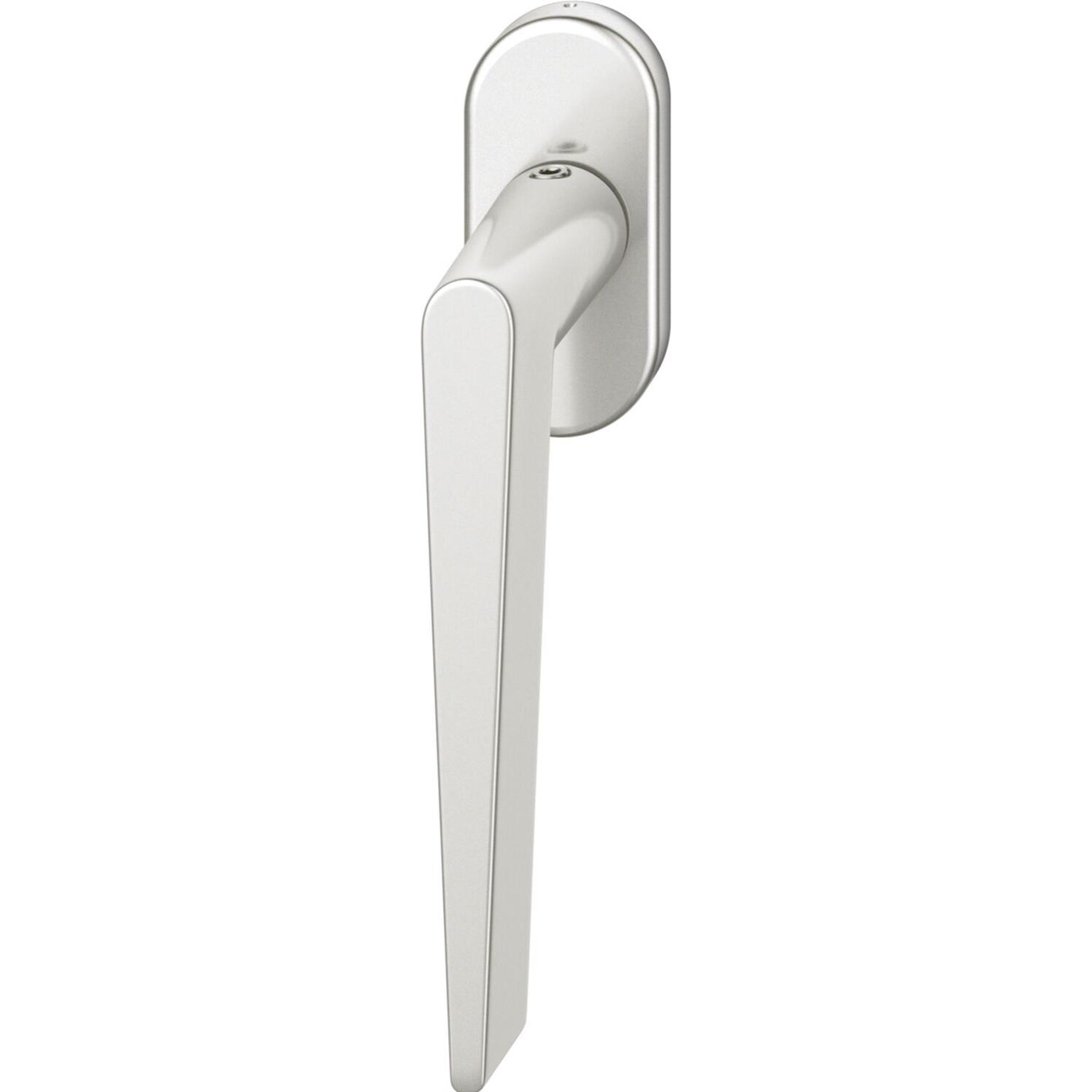 FSB, Türgriff + Fenstergriff, Fenstergriff 34 1005 ovale Rosette, Aluminium silber eloxiert (Türgriff)