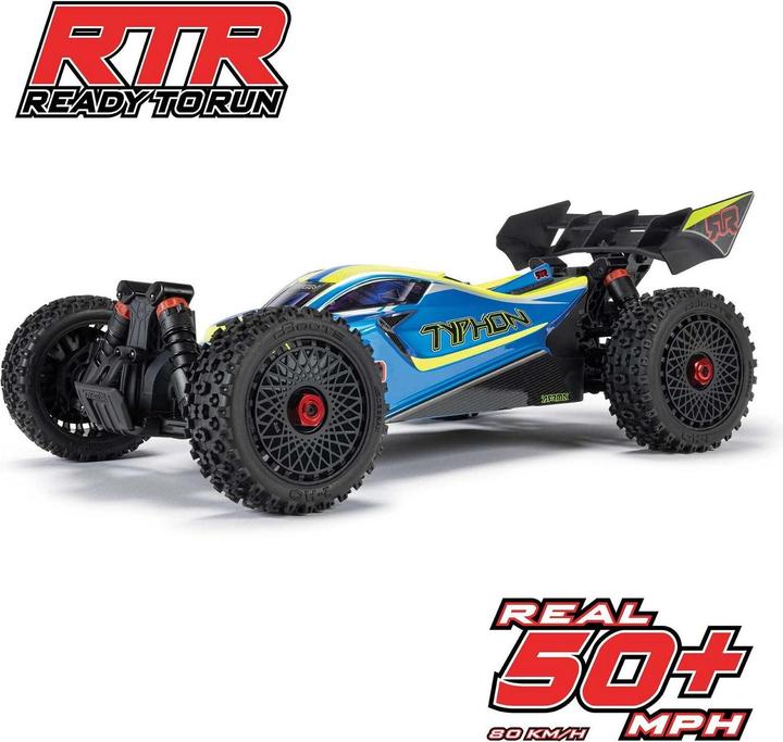 Image du produit Arrma Buggy TYPHON BLX 223S ARTR, 1:8 - Blau (Presque prêt à être conduite)
