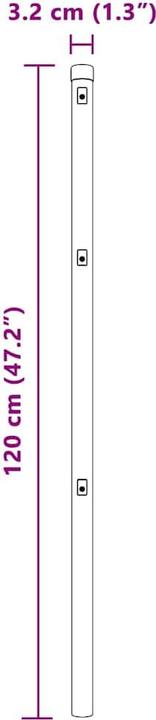 Produktbild vidaXL Zaunpfosten