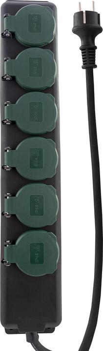 Actual product image REV Socket strip IP44 6-way 1.4m (6 x, CEE 7/3, 1.40 m)