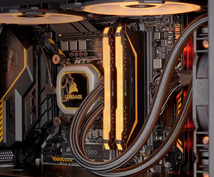 Produktbild Corsair Vengeance CMW16GX4M2E3200C16-TUF Speichermodul 16 GB 2 x 8 GB DDR4 3200 MHz (2 x 8GB, 3200 MHz, DDR4-RAM, DIMM)