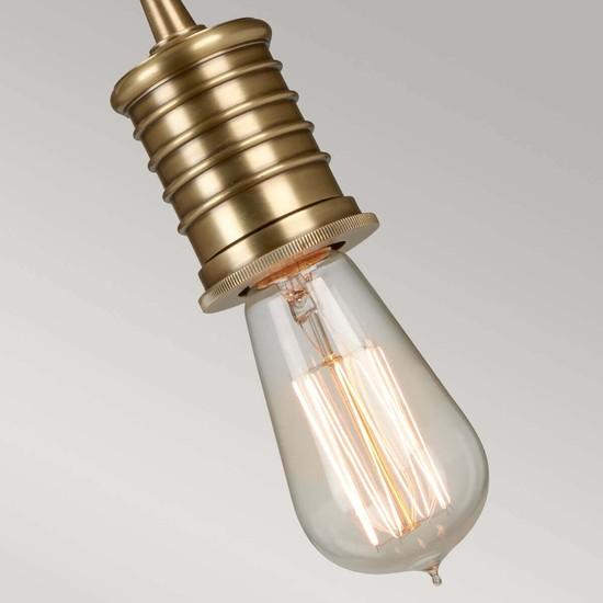 Actual product image Elstead Lighting Douille pendant light E27 aged brass (E27)