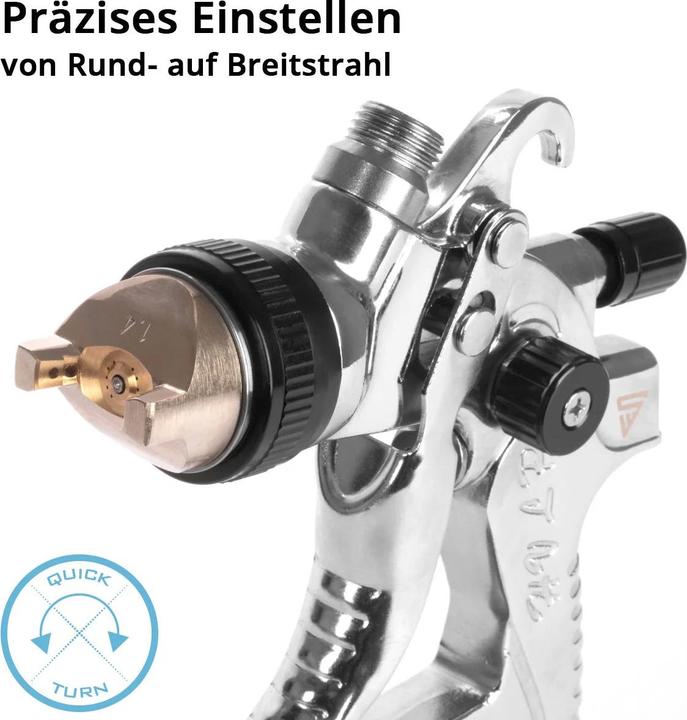 Actual product image Stahlwerk HVLP spray gun SG-250 ST spray gun with 650 ml flow cup