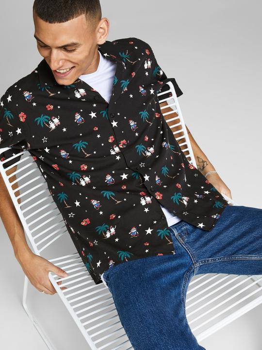 Produktbild Jack & Jones Nikolaus Print Kurzarmhemd (XXL)