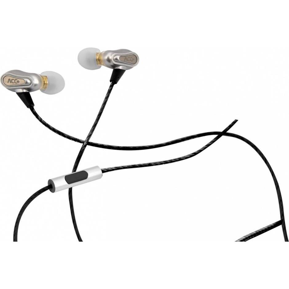 Thumbnail - Acc Stereo Earphones Soul Pro black (keine Geräuschunterdrückung, Kabelgebunden), Kopfhörer, Silber
