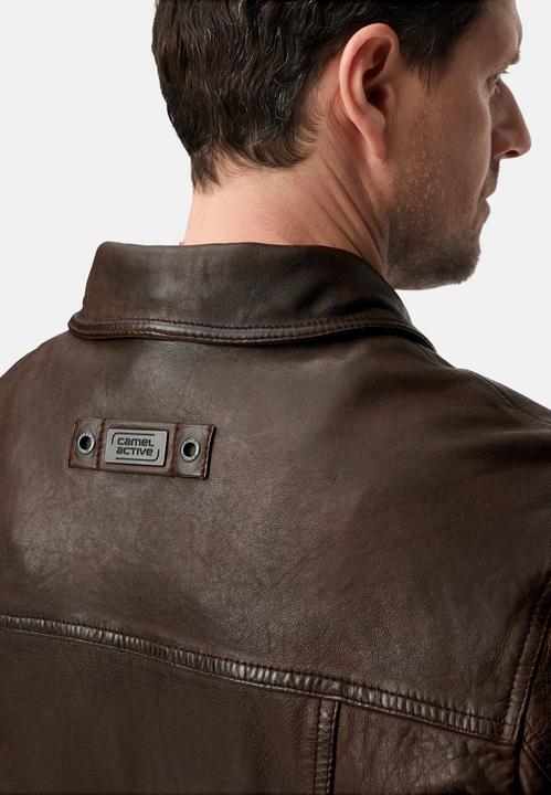 Actual product image Camel Active Piloten-Lederjacke mit Innentaschen (56)