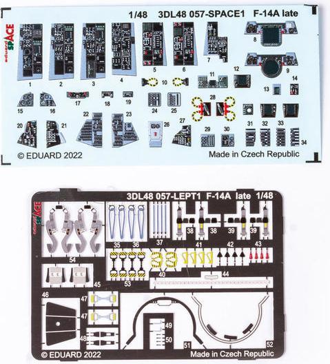 Actual product image Eduard F-14A late SPACE for TAMIYA