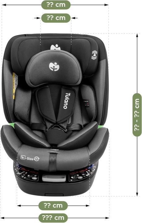 Productafbeelding Tulano Loom 35 Schwarz Grau Autositz (Kinderzitje)