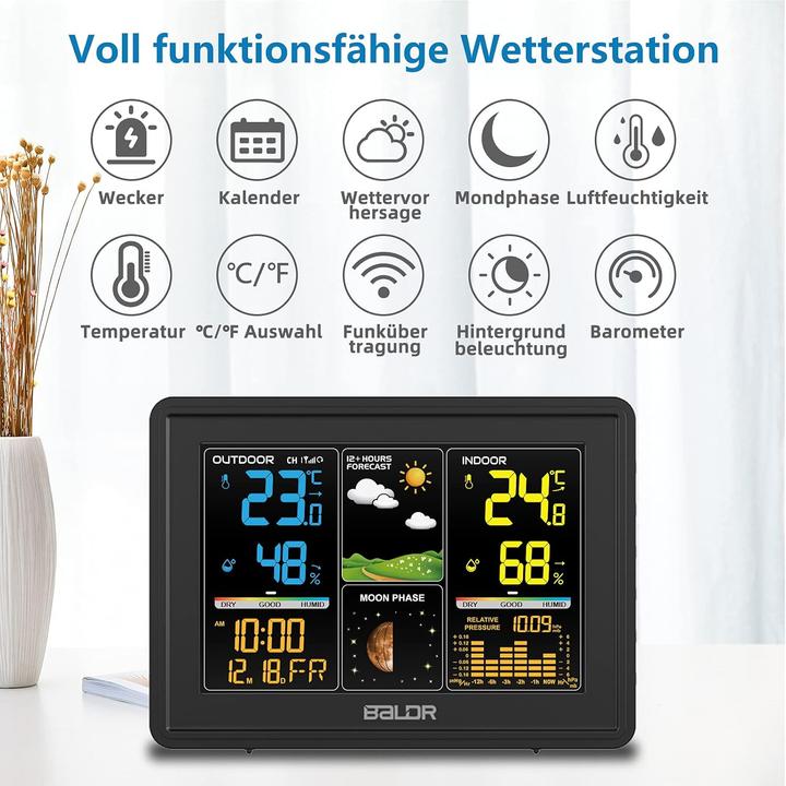 Actual product image Baldr Radio weather station