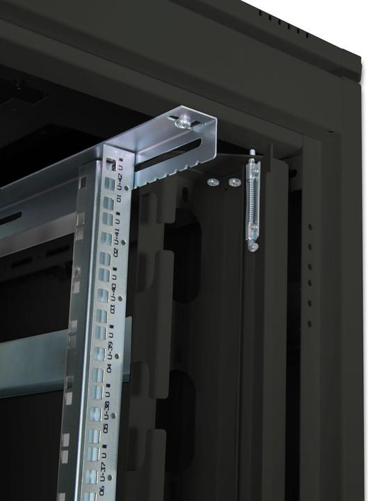 Produktbild Digitus Netzwerkschrank 48,3cm 19Zoll 42HE H2053mmxB800mmxT1000mm schwarz mit Glastuer inkl. 28xMontagesc... (42 HE, 19 Zoll Rack)