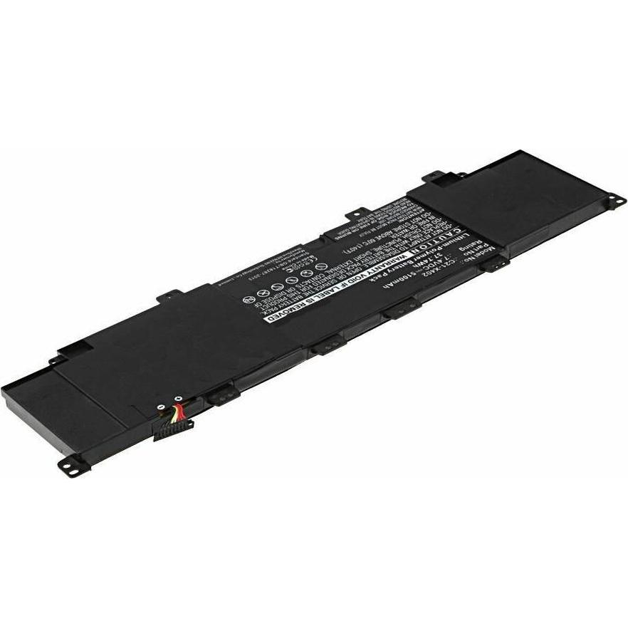 CoreParts Laptop Battery for Asus (1 Zellen, 5100 mAh), Notebook Akku, Schwarz