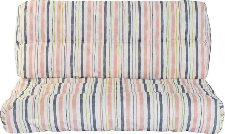 ABAKUHAUS Astratto Federe Cuscini Set di 4, Piazze Moderni Stripes, Stampa Digitale Fronte-Retro con Accento Moderno, 45 cm x 45 cm, Crema Pallido Grigio Nero