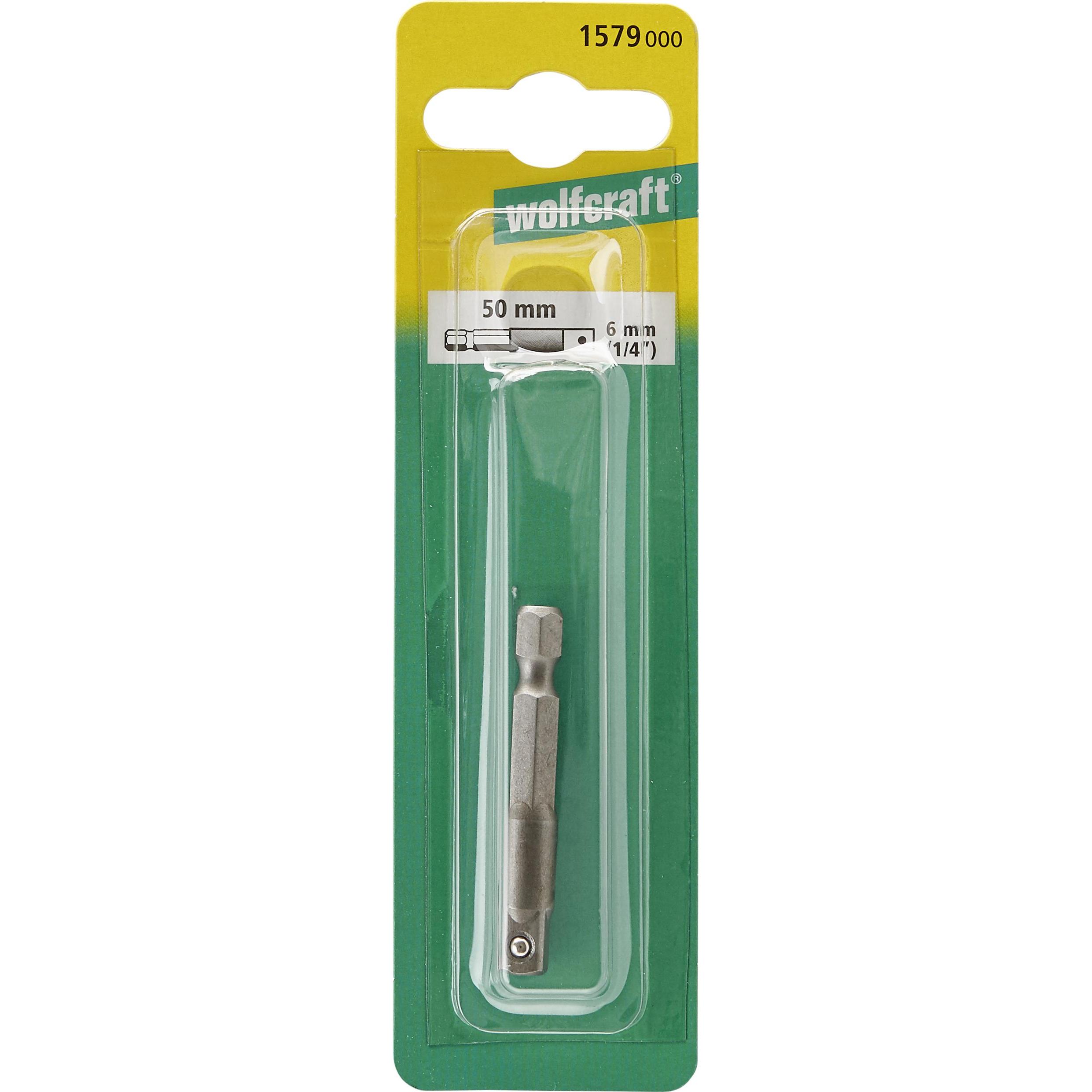 Thumbnail - wolfcraft, Steckschlüssel + Stecknuss, Stecknuss-Adapter (6 mm)