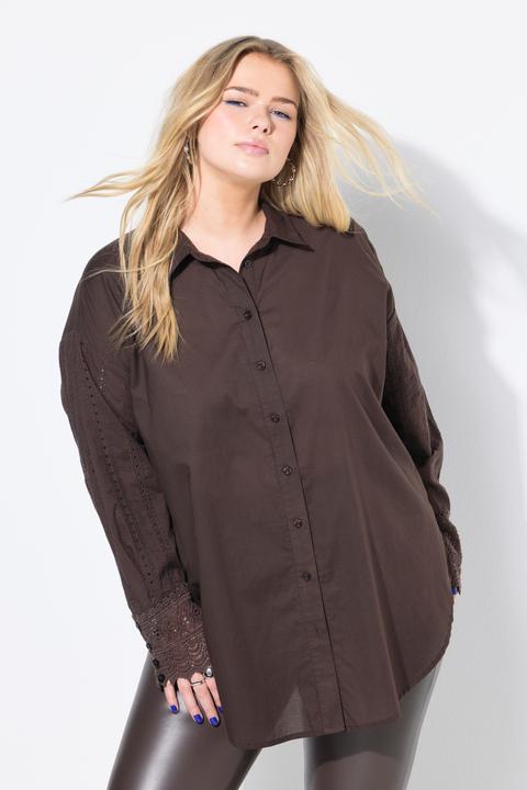 Produktbild Studio Untold Hemdbluse, oversized, bestickter Langarm (58)