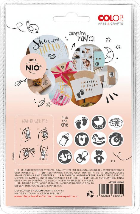 Immagine prodotto Colop Timbro Little NIO Set Baby, 10 pezzi