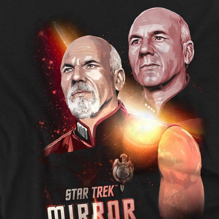 Actual product image Mens Mirror Jean-Luc Picard T-Shirt (4XL)