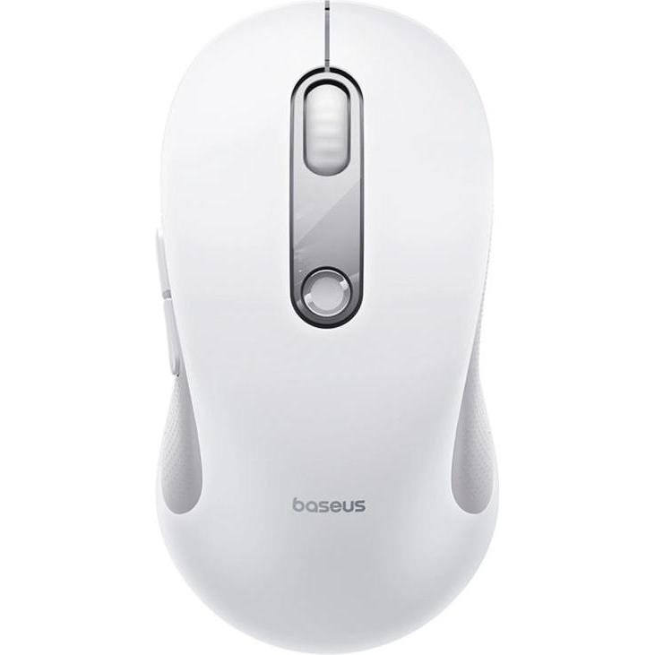 Baseus Bianco Mysz Mysz Bezprzewodowa F02 Bluetooth - Biała (Senza Fili), Mouse,