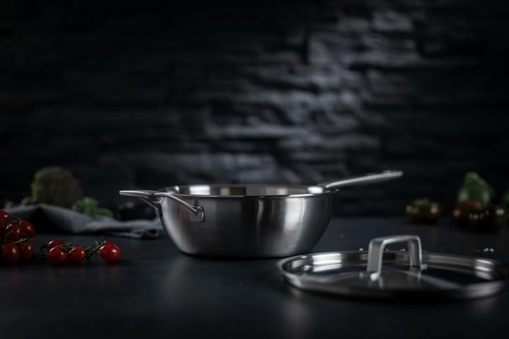 Image du produit Kuhn Rikon CULINARY FIVEPLY Sauteuse sans revêtement Ø 24 cm (24 cm, Poêle à frire, Aluminium)