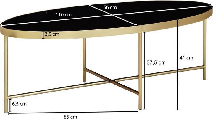 Produktbild Wohnling Gold (110 x 56 x 40 cm)