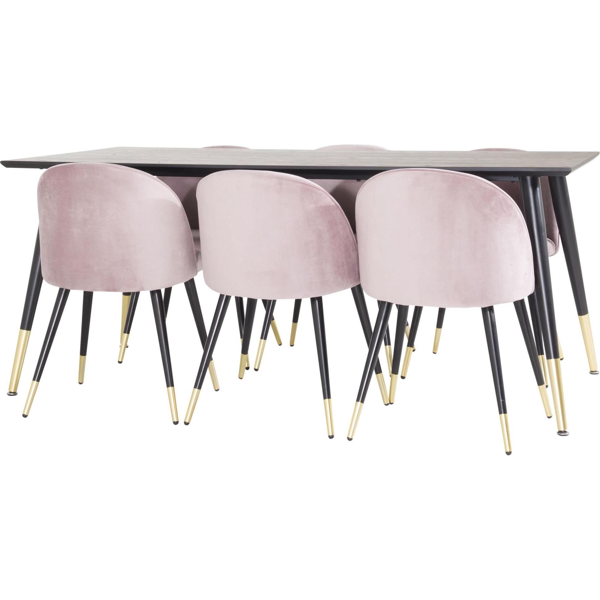 Ebuy24, Esstisch, Essgruppe Dipp 61 (7-teilig) (90 x 90 x 75 cm)