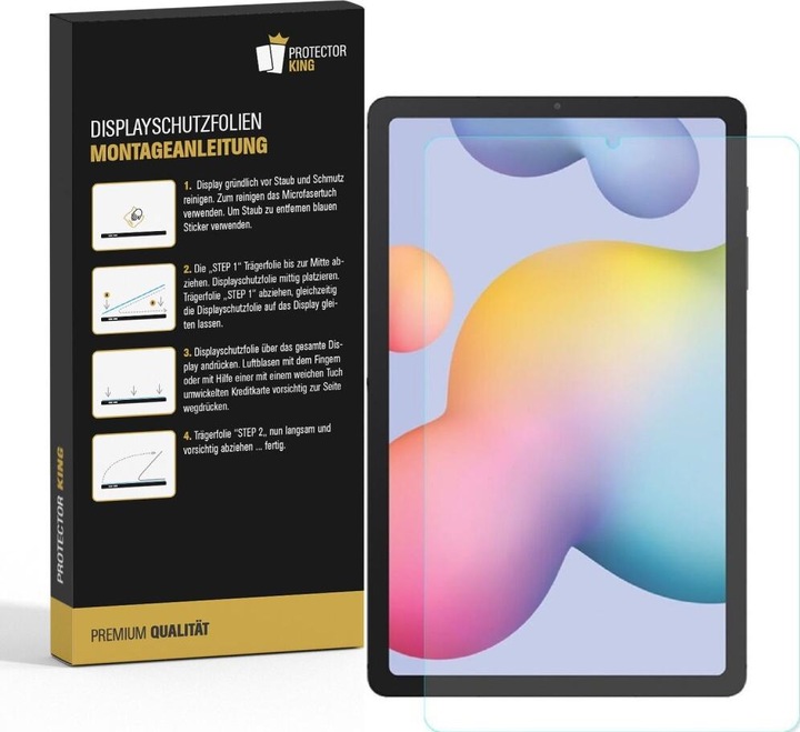 Actual product image Protectorking 1x Panzerfolie Anti-Shock matt entspiegelt (1 Piece, Galaxy Tab S6 Lite)