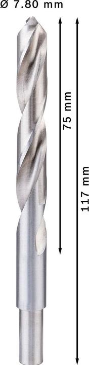 Produktbild Bosch Professional Zubehör PRO Stainless Steel HSS-Co Spiralbohrer, 7,8 x 75 x 117 mm (7.8 mm)