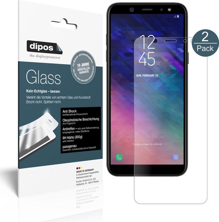 Produktbild Dipos Displayschutz Anti-Shock (2 Stück, Samsung Galaxy A6)