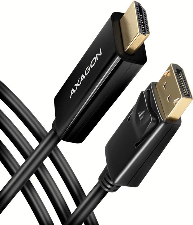Produktbild Axagon RVD-HI14C2 DisplayPort zu HDMI Adapterkabel, 4K/30 Hz, 180 cm lang (1.80 m, DisplayPort, 1.4b)