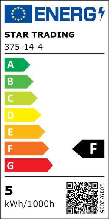 Label énergétique Star Trading LED Leuchtmittel E14 P45 Opaque Filament RA90 (E14, 470 lm)