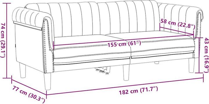 Produktbild vidaXL Sofa