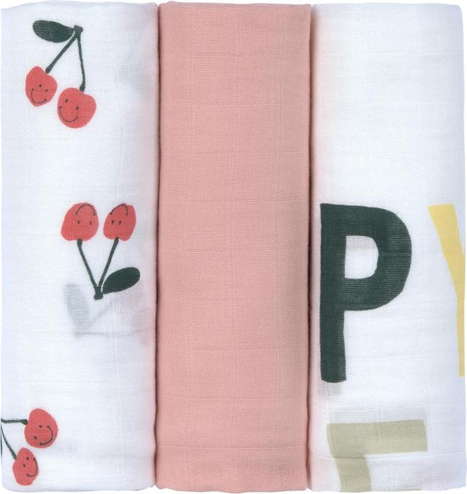 Immagine prodotto Lässig Mullwindeln & Mulltücher Mulltuch 3er Pack Heavenly Soft Swaddle L (80 cm, 80 cm)