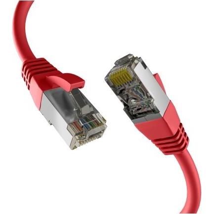 M-Cab CAT8.1 RED 1.5M PATCH CORD (S/FTP, CAT8.1, 1.50 m), Netzwerkkabel
