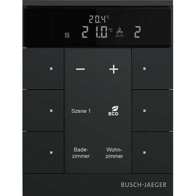 Busch-Jaeger SBR-F-6.0.11-885, Termostato, Nero