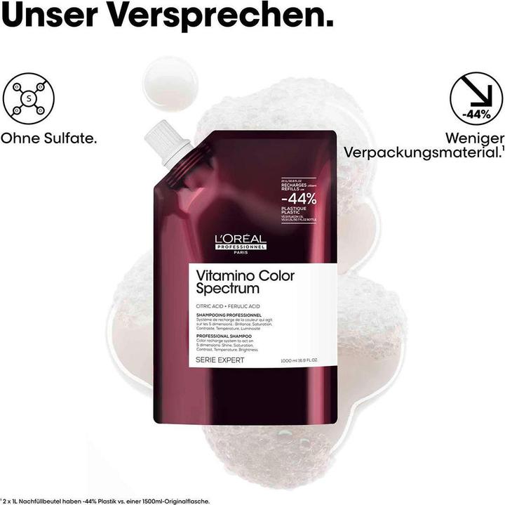 Image du produit L'Oréal Professionnel L'Oral Professionnel Serie Expert Vitamino Color Spectrum Shampoo Refill 1000ml (1000 ml, Shampoing liquide)