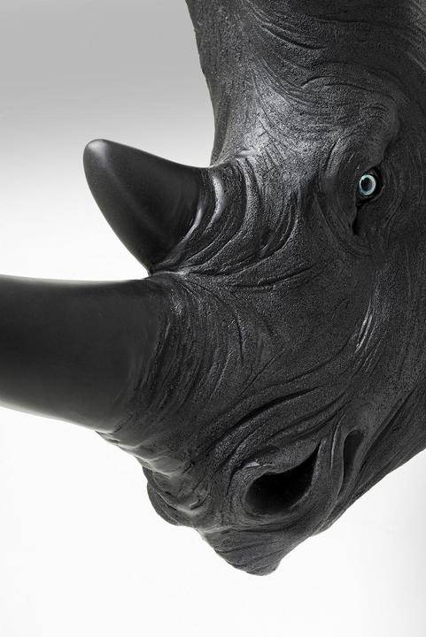 Actual product image Kare Design Deco Object Rhino Head Antique Black