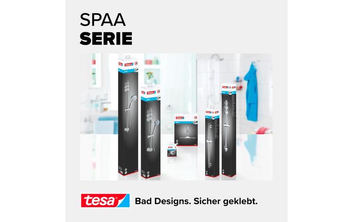 Image du produit tesa Barre de douche SPAA avec solution adhésive sans perçage