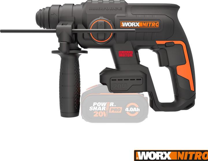 Immagine prodotto Worx Martello rotante a batteria WX381.9, senza batteria e caricabatterie