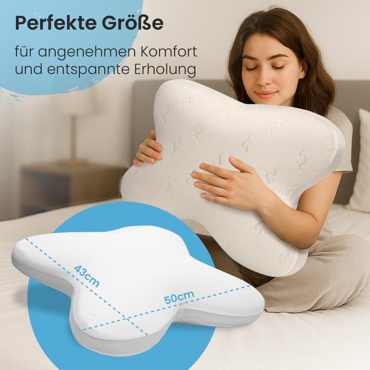 Produktbild Bestschlaf Visko-Schmetterlings-Kissen (52 x 62 cm)