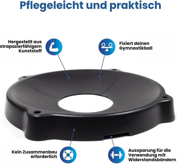 Image du produit Hermex Gymnastikball-Ring Ballschale Sitzball-Halter Yogaball-Halterung