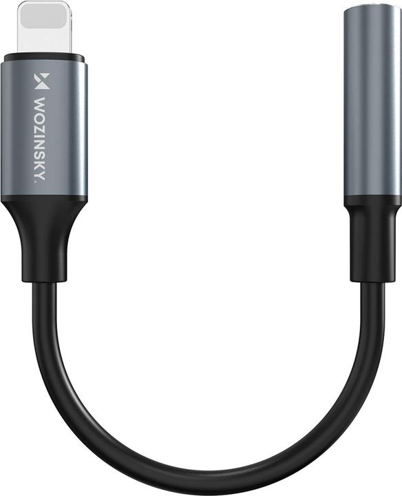 Wozinsky WALJ-01 Lightning Adapter - 3,5-mm-Minibuchse - Schwarz (Lightning, 3.5mm Klinke)