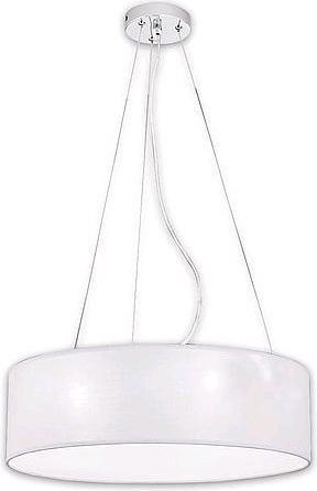 Actual product image Orion HL 616323 White Textile Pendant Light (E27)