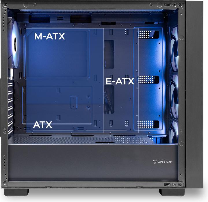 Produktbild Unykach Revelat MESH Black (ATX, mATX)