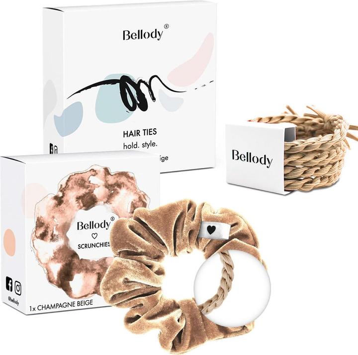 Immagine prodotto Bellody Duo Chamapgne (Set di cravatte per capelli)