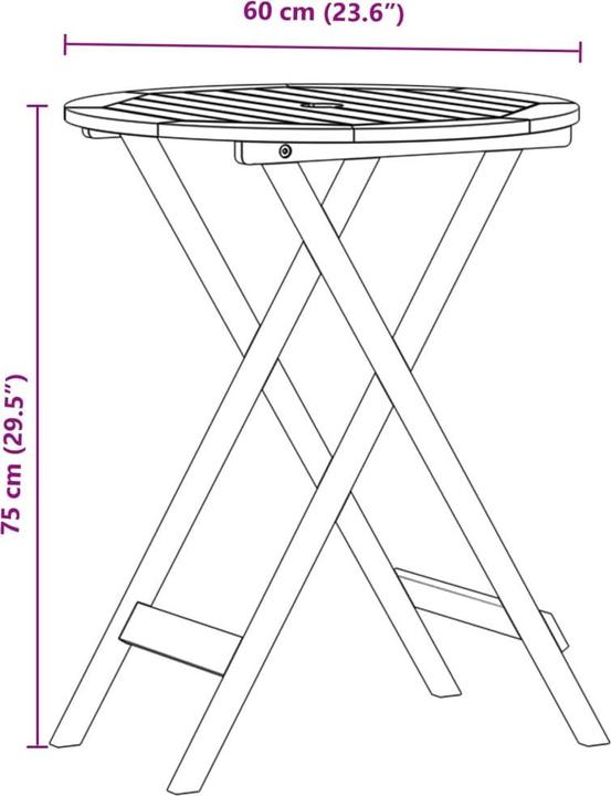 Produktbild vidaXL Bistro Set