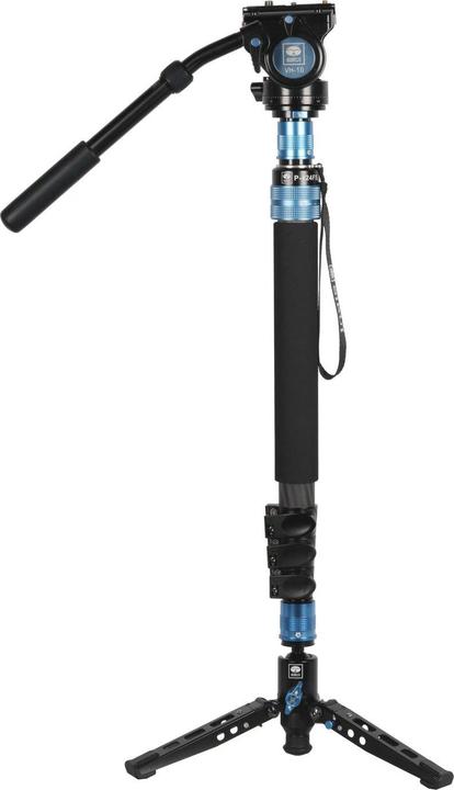 Image du produit Sirui P-424FS + monopode VH-10 en carbone 170 cm avec rotule + pointeur vidéo (Métal, Carbone)