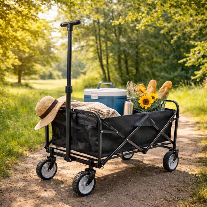 Produktbild Mojawo Faltbarer Bollerwagen Transportwagen Handwagen Gartenwagen mit Stahlrahmen